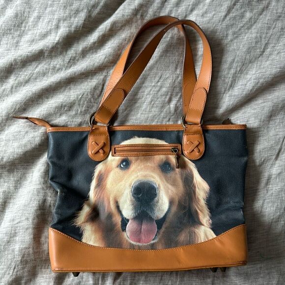 Golden Retriever Tote Shoulder Bag - Picture 1 of 6